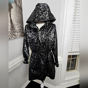 LUII Anthropologie Animal Print Coat Jacket Medium